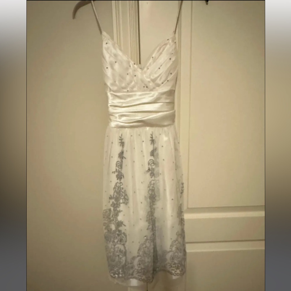 City Triangles off-white dress, size 7 (Junior)